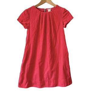 J.Crew Crewcuts Neon Pink Baby Wale Corduroy Short Sleeve Dress - Size 10-12